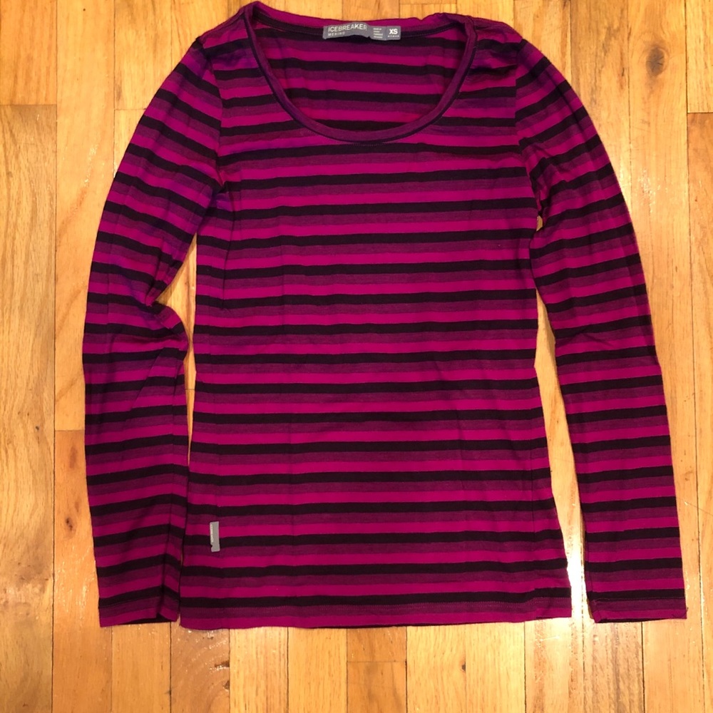 Icebreaker Merino Wool Long Sleeve Shirt Size XS